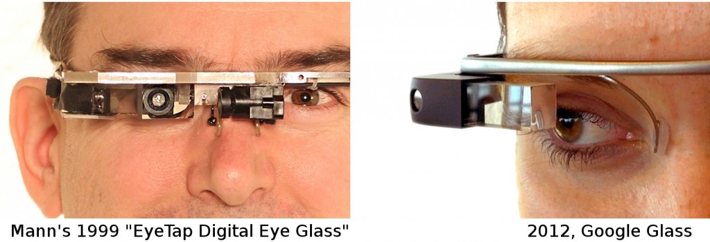 Steve Mann's EyeTap Digital Eye Glass and Google's Glass