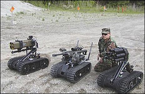 Armed SWORDS robot modifications