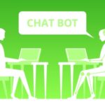 Chat bot. Virtual robot assistance of website or mobile applications. Artificial intelligence. Concept flat vector illustration