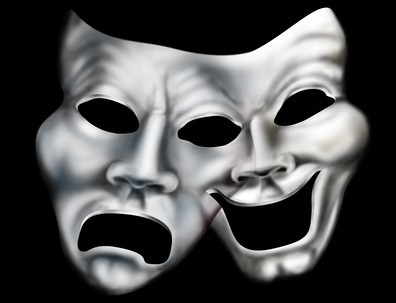 Merging theater masks